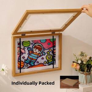 아크릴액자 그림사진 전시용 플립 작품 크리스마스 프레임 A4A3 보관용