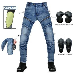 모토크로스 스트레치 바지 CE 보호 장비 바이크 오토바이 남성 모토 투어링 라이딩 립스탑 레이싱