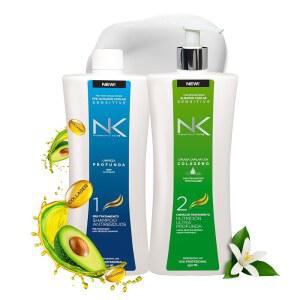 콜라겐과 가수분해된 케라틴을 함유한 NK 케라틴 민감성 헤어 스트레이트너. (32온스)