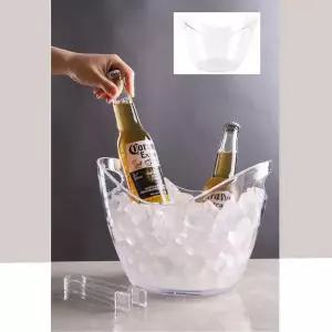 캠핑 투명 아이스버킷 8L 맥주 와인 샴페인 보냉 얼음 보냉통 쿨링통