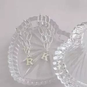 [콩심팥심](silver925) big initial bracelet (A~Z)