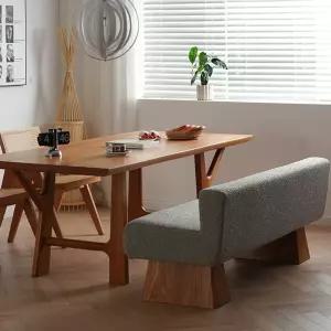 소파 대기의자 소형 매장 스툴 1.4m 체어 쇼파 패브릭 라운지 인테리어 거실