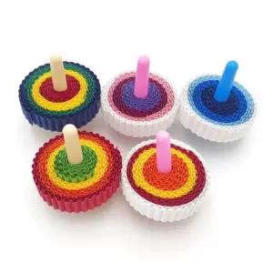 행복나무 다나스쿨 띠골판지로 팽이 만들기(5인세트)