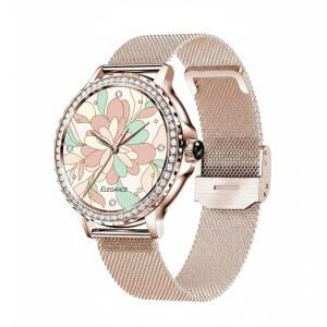 파드 우먼 스마트 워치 1.3인치 HD 화면 세련된 디자인 수면 감지 기능 iOS 안드로이드 기기용 심박수/ 로즈 골드