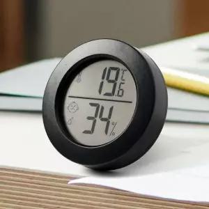 미니 디지털 라운드 온습도계 원형 습도계 실내 온도측정기 탁상형 벽걸이 겸용