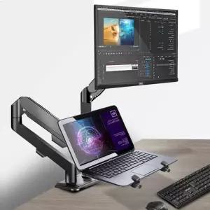 모니터 암 및 노트북 거치대 풀 모션 스탠드 06 인치 332 컴퓨터용 LED LCD 스크린 틸트 회전 지원