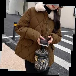 오버핏롱패딩 따뜻한 겨울용 캐주얼 스타일 외출용 여성용 후드형 패션 아이템1