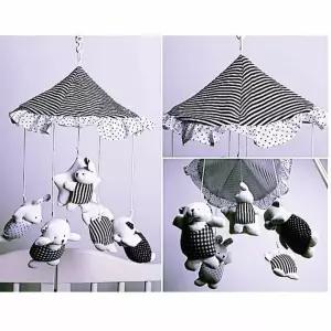 오르골 흑백모빌 토돌이 신생아모빌