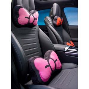 자동차 레스트 목보호대 베개 차량용 큐티 리본 캐릭터 카시트 베개 허리보호대 세트