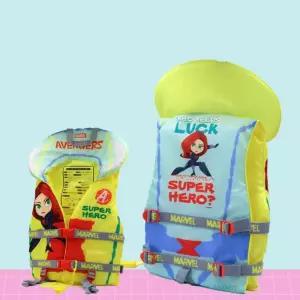 어린이 워터파크 물놀이 비상호루라기 구명조끼 마블