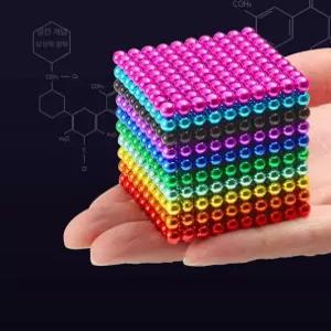 구슬 자석 퍼즐 동그란 공식 원형 1000개 마그네틱블록 7색 343개