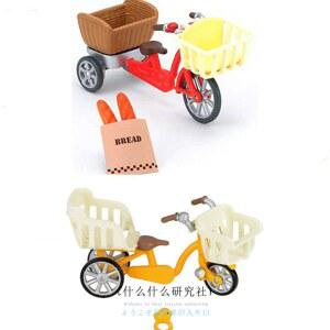 자전거 3인용 유모차 피규어