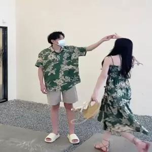 커플 바캉스룩 신혼여행 허니문 셔츠 시밀러룩 휴양지 비치웨어 S 남성 셔츠