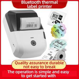 블루투스  라벨 감열 프린터 휴대용 자가 접착식 제작기 원형/사각형 태그 스티커 롤용