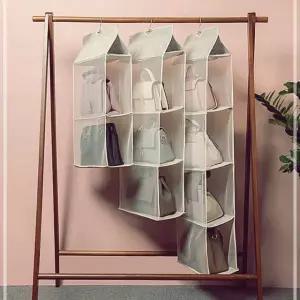 보관함 걸이 드레스룸 예쁜 정리대 수납 가방 2단 PWB97F1F