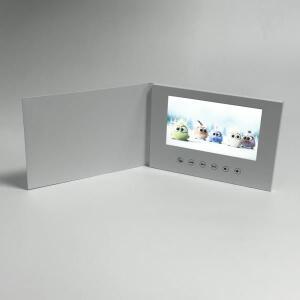 7인치 생일  북 카드 4GB LCD 초대장 선물 음악 인사말 사진 업로드 웨딩 디지털 액자