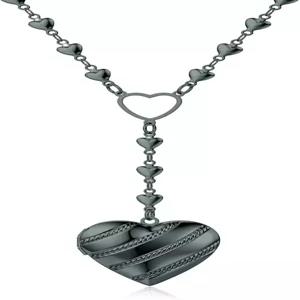 ZKBKJSPZJB 여성용 맞춤형 하트 로켓 목걸이 스테인리스 스틸