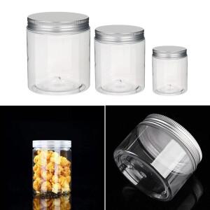 투명 플라스틱 항아리 및 뚜껑 빈 화장대 상자  캔디 박스  여행용 병  30ml  100ml