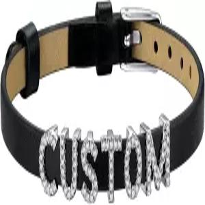 여성 남성용 실보라 커스텀 가죽 팔찌 섬세한 선물 포장이 가능한 맞춤형 커프