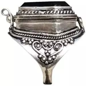 블랙 오닉스 링 포이즌 박스 스톤 탄생석 로켓 필 디자이너 힐링 크리스탈 시크릿 메시지 내추럴 주얼리