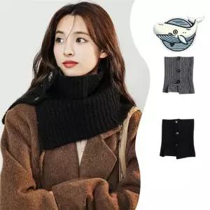 따뜻한 겨울용 여성 목도리 넥워머 버튼 머플러 여성넥워머 겨울넥워머 패션넥워머
