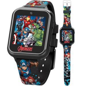마블 어벤져스 인터랙티브 키즈 스마트워치 u2013 터치스크린 워치, 게임, 카메라, 음성 녹음기, 스텝 트래커, 타이머 및 알람 u2013 10개의 시계 인터페이스, USB 충전식 u2013은 손목에 5.5인치에서 8인치까지