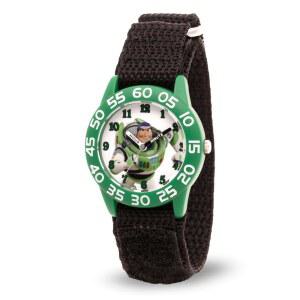 디즈니 토이 스토리 어린이 플라스틱 시간 교사 아날로그 쿼츠 나일론 스트랩 시계