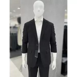 [트루젠]남자 베이직 봄 / 여름 3계절 기본 솔리드 블랙 셋업 정장 세트