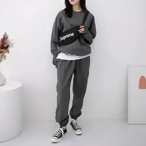 [하프클럽/]여자 트레이닝세트 W루키맨투맨조거세트 바람막이 운동복 맨투