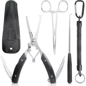 라인커터 플라이어 나일론 스플릿 링 라인 커터 및 낚싯바늘 제거 낚시 도구 세트용 멀티 솔트워터 키트 겸