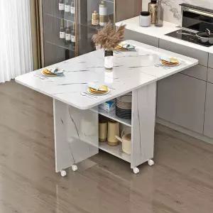 이동형 주방 테이블 아일랜드 식탁 접이식 홈바 조리대 다기능 서랍 파티 거실 탁자 공간활용