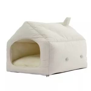 반려견 텐트 보온 중형견 개집 흰색 실외 숨숨 하우스 견사 난방 소형견