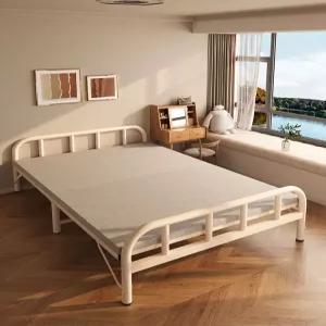 원룸 접이식 침대 간이 프레임 기숙사 사무실 더블 깔판 폴딩 매트리스포함