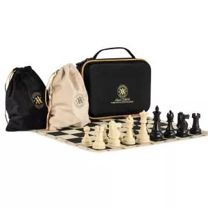 체스판 체스세트 휴대용 자석 대회용체스 보드 게임 실리콘 체스매트