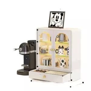 그릇장 찬장 미니 서랍 장식장 컵 진열장 찻잔 카페 원목 찻장 선반