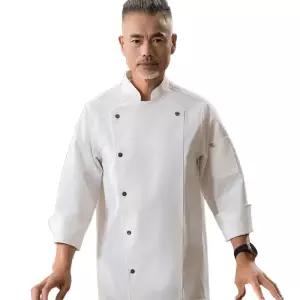 쉐프복 블랙 호텔 요리사 주방장 상의 홑옷 유니폼 뷔페 식당 레스토랑