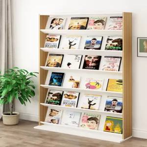 전면책장 책 진열대 서점 팜플렛 진열장 잡지 카페 수납 도서관 원목 선반