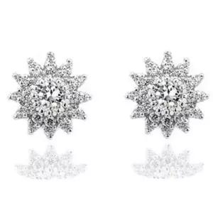 1부 랩 그로운 다이아몬드 다이아 귀걸이 웨딩 레티샤