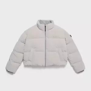 내셔널지오그래픽 N244WDW930 여성 글라리스 크롭 덕다운 점퍼 SILVER GREY 2946935 318589