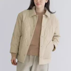 [마담4060]엄마옷 마담4060 모던베이직 골덴믹스퀼팅패딩 중년여성 데일리 점퍼-RJP26