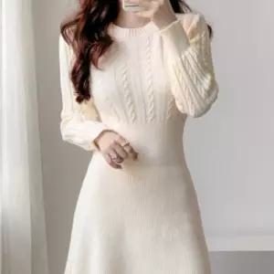 [리빌모아]여자 소프트 꽈배기 니트 미니 원피스 SDW-OPA-SJSC1002153