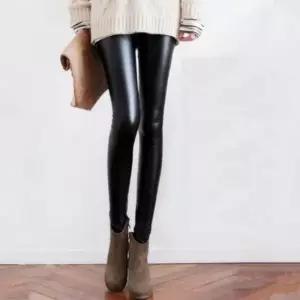 봄레깅스 가을 겨울 스트릿패션 포인트룩 스판성 가죽 레깅스