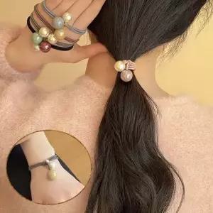 예쁜 투진주 팔찌 헤어끈 URD-430 헤어끈 안끊어지는머리끈