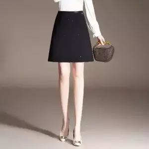 여자 스커트 봄 쇼트 A라인 데일리 핫피스 스팽글 스포M1