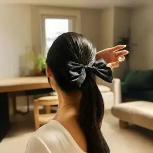 리본머리끈 대형 곱창 머리끈 헤어끈 블랙 곱창머리끈