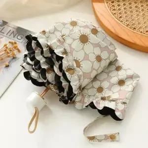 D 플라워 5단 미니 암막 양산 우산 자외선차단 초경량