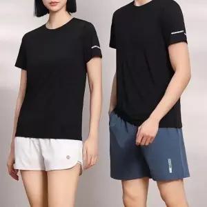 라운드넥 스포츠 무지 반팔 티셔츠  생 쿨 반팔티 제작 운동복 티셔츠 남자 라운드티