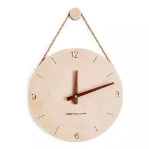무소음 우드 벽시계 거실 인테리어 3종 세트 빈티지탁상시계