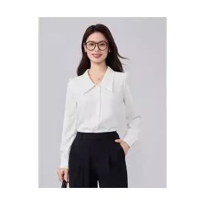 마이진 롱 여성 오피스룩 가을 대학생 상의 세트 면접 블라우스 셔츠 정장 루즈핏 ADOR3