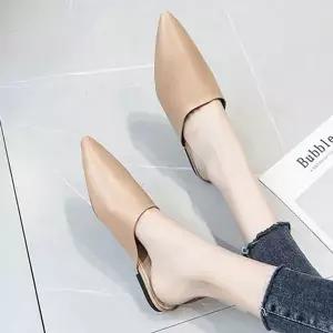 [하프클럽/]포인트 뮬 블로퍼 여성 뾰족코 뮬 블러퍼 단화